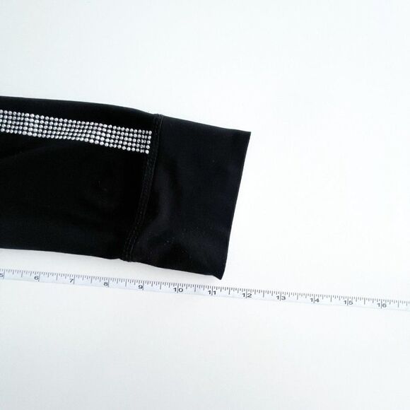 Joseph Ribkoff Women's Hoodie Crystal Rhinestones Zip Up Stretch Black Size 8 - Picture 5 of 7